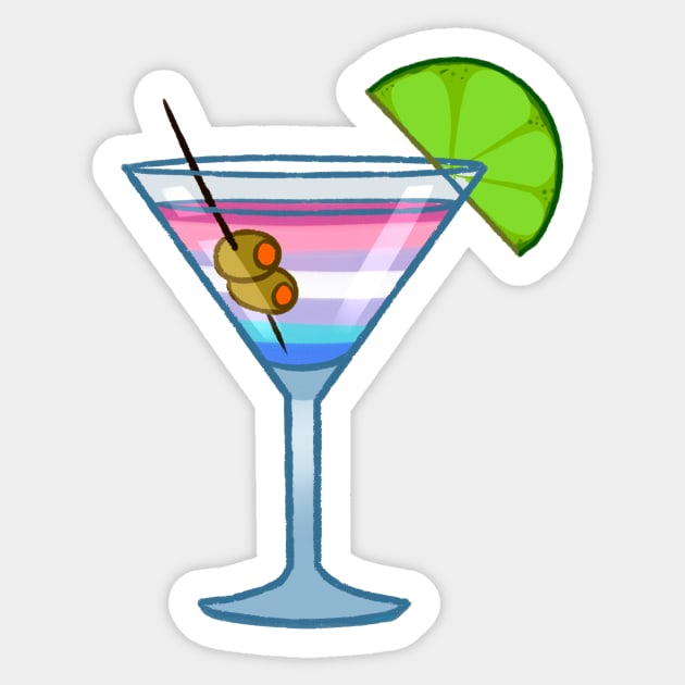 Bigender cocktail #2. Sticker by gaypompeii